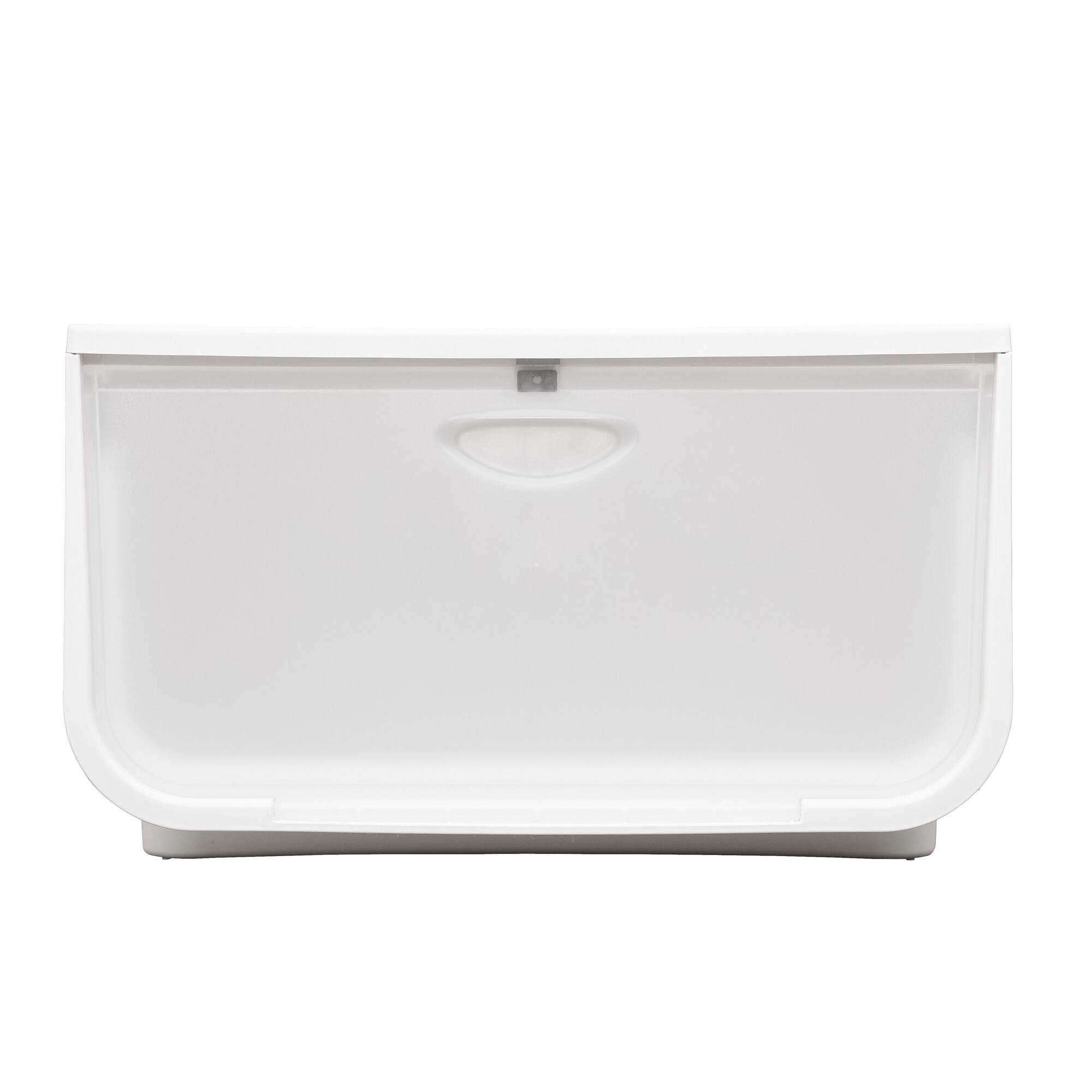 IRIS® 49qt. White & Clear Flap Box